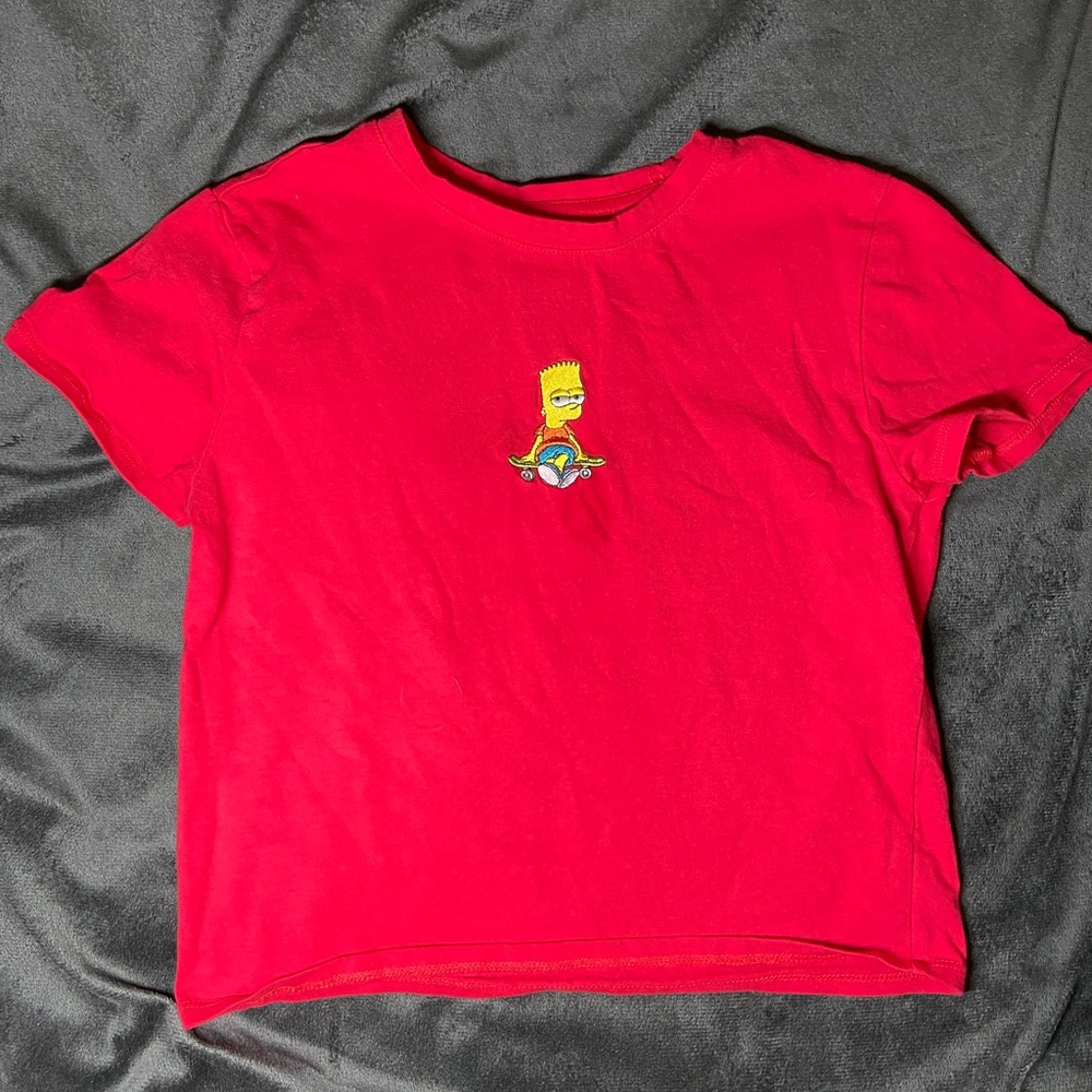 Forever21 Bart Simpson crop top